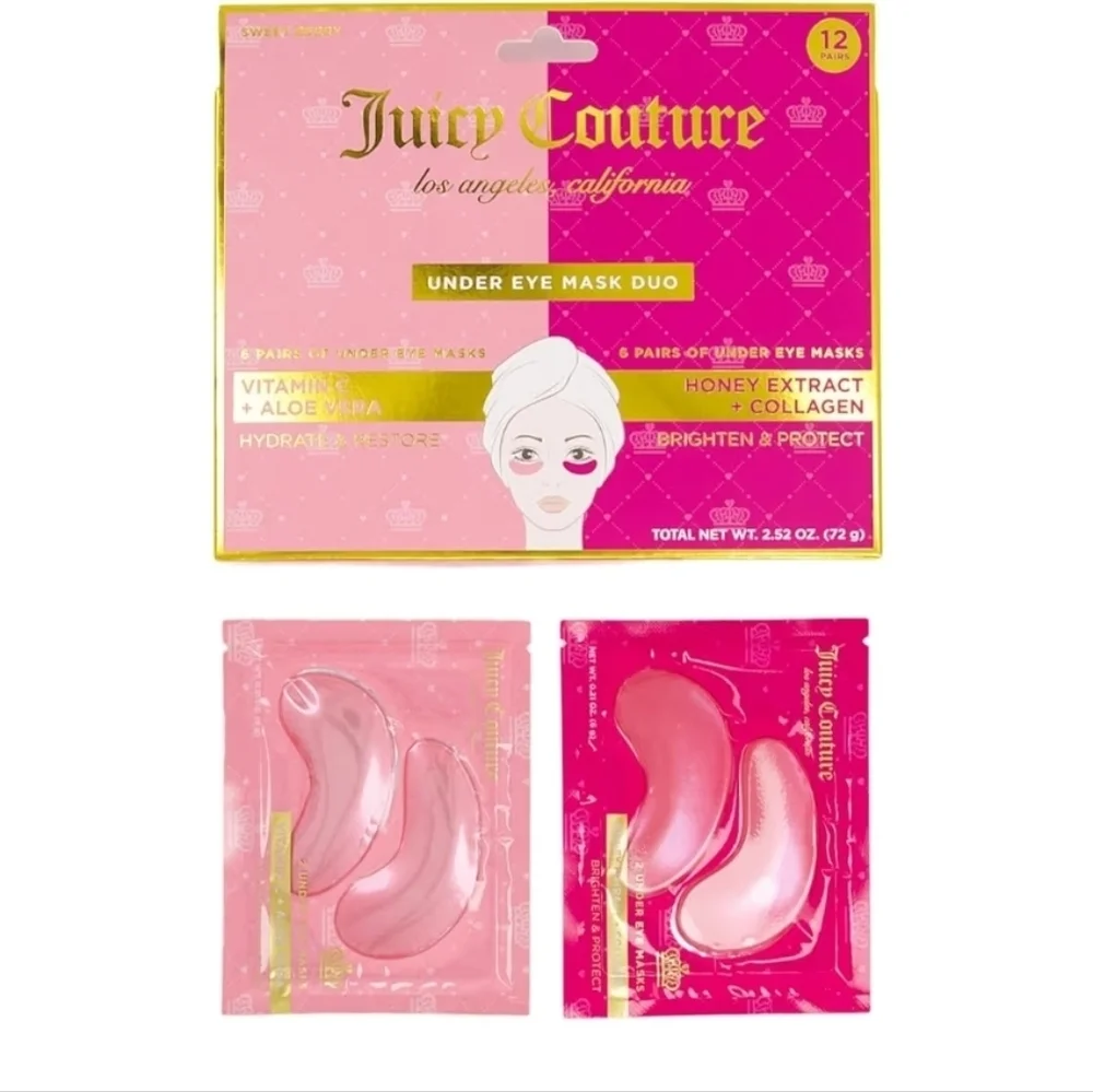 💕▪️Juicy Couture ▪️12 Pk hydrogel Under Eye Mask Duo Vitamic C, Collagen